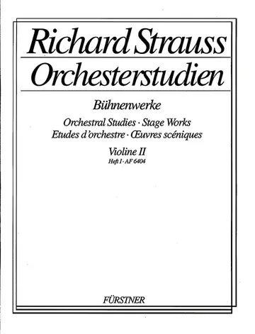 Cover of Orch Studies Stage Works 1 Vln