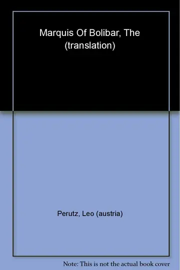 Cover of The Marquis of Bolibar