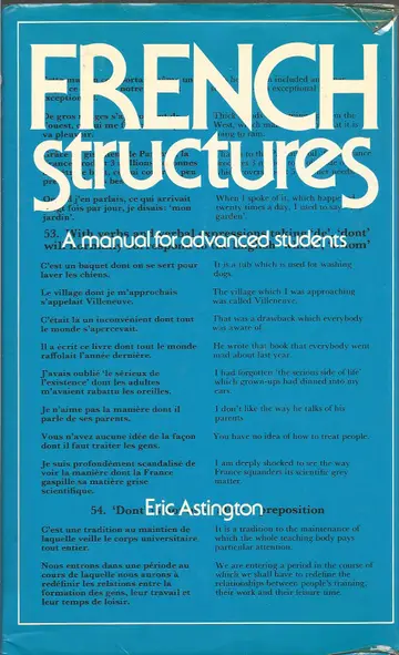 Cover of French Structures