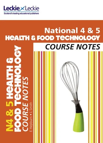 Cover of National 4/5 Health and Food Technology Course Notes