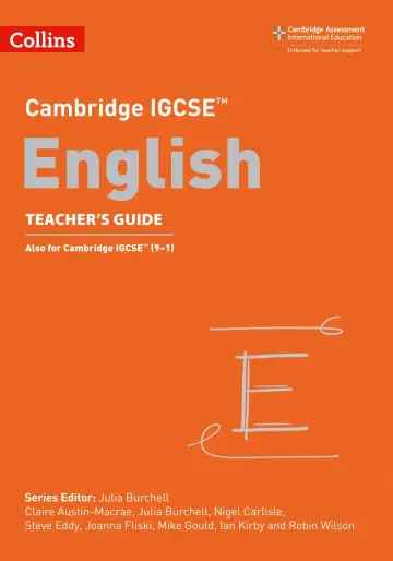 Cover of Cambridge IGCSE™ English Teacher’s Guide