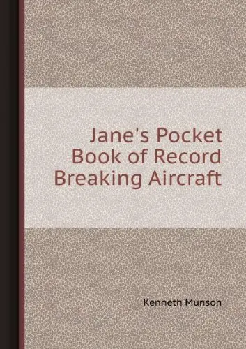 Cover of Jane's Pocket Book of Record Breaking Aircraft