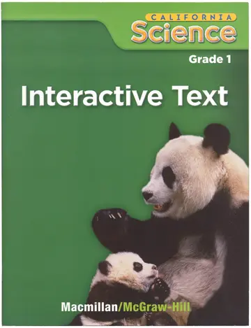Cover of California Science Grade 1 Interactive Text