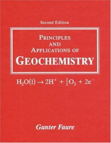 Cover of Principles and Applications of Geochemistry