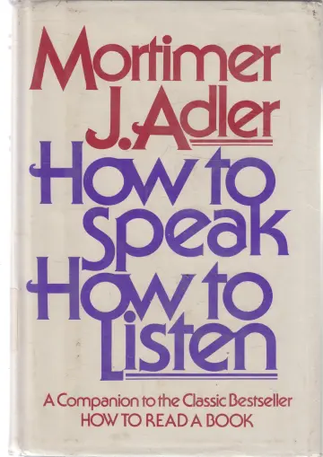 Cover of How to Speak How to Listen