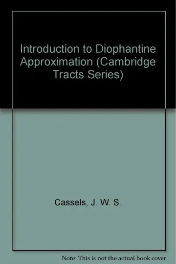 Cover of Introduction to Diophantine Approximation