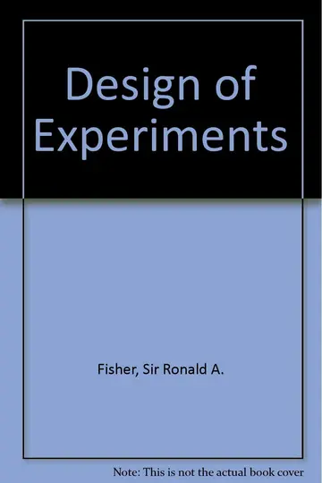 Cover of Design of Experiments