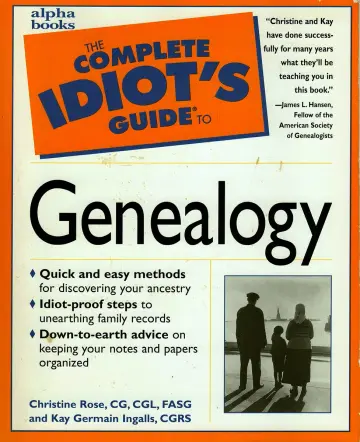 Cover of Complete Idiot's Guide to Genealogy