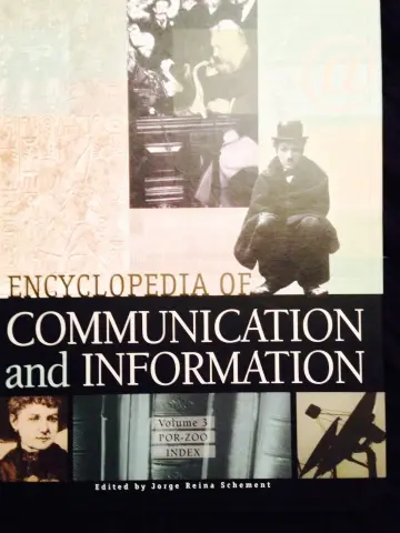 Cover of Encyclopedia of Communication and Information