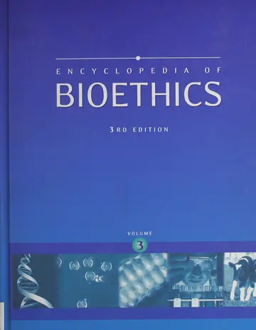 Cover of Encyclopedia of Bioethics