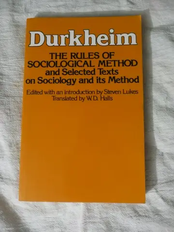 Cover of Rules of Sociological Method
