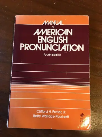 Cover of Manual of American English Pronunciation