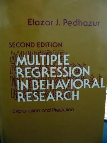 Cover of Multiple Regression in Behavioral Research