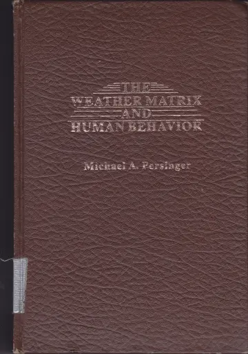 Cover of Weather Matrix and Human Behaviour