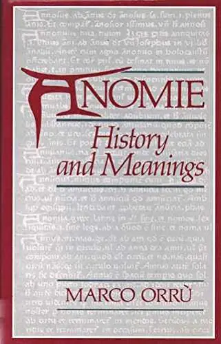 Cover of Anomie