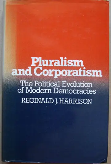 Cover of Pluralism and Corporatism