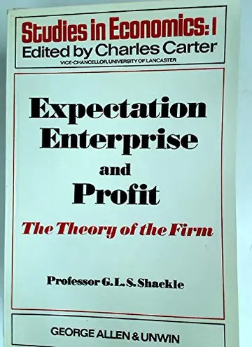Cover of Expectation Enterprise and Profit