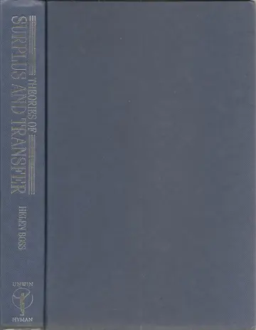Cover of Theories of Surplus and Transfer