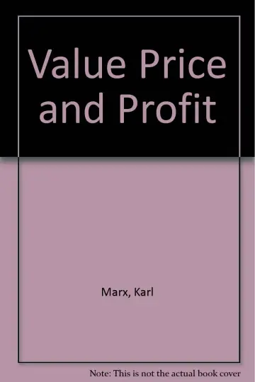 Cover of Value Price and Profit