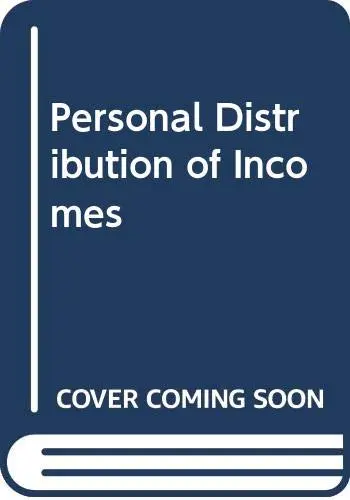 Cover of Personal Distribution of Incomes