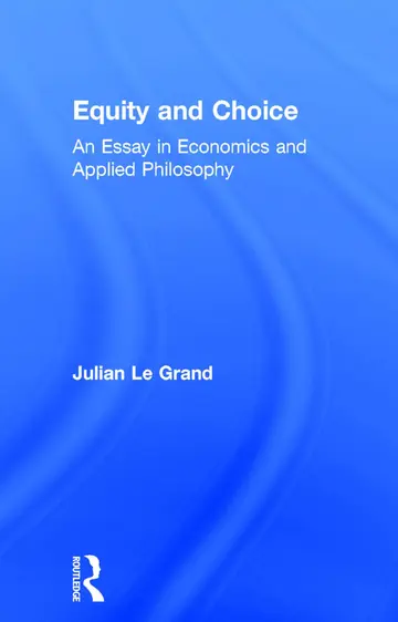 Cover of Equity and Choice