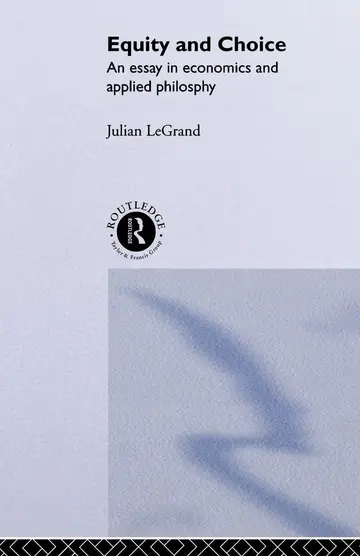 Cover of Equity and Choice