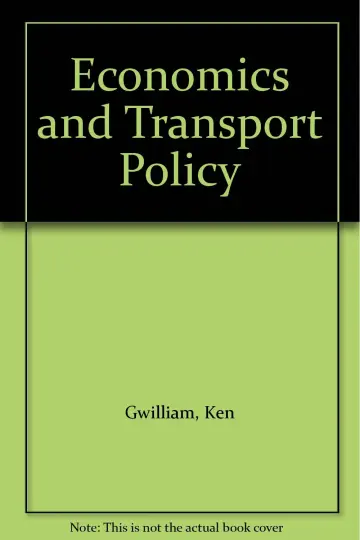 Cover of Economics and Transport Policy