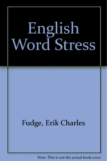 Cover of English Word Stress