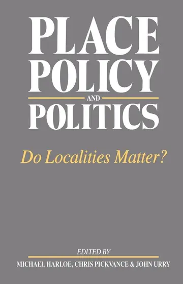 Cover of Place, Policy and Politics