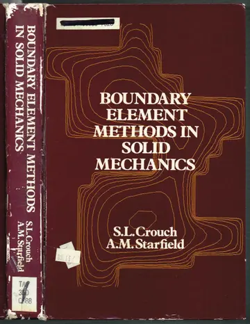 Cover of Boundary Element Methods in Solid Mechanics
