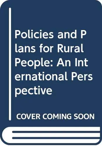 Cover of Policies &Plans for Rural Peop