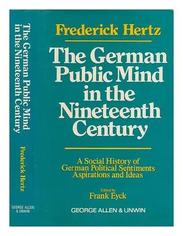 Cover of German Public Mind in the Nineteenth Century