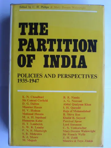 Cover of Partition of India