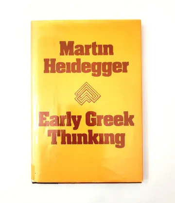 Cover of Early Greek thinking