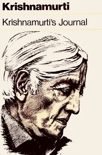 Cover of Krishnamurti's Journal