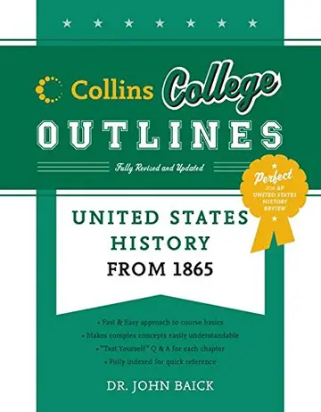 Cover of United States History from 1865