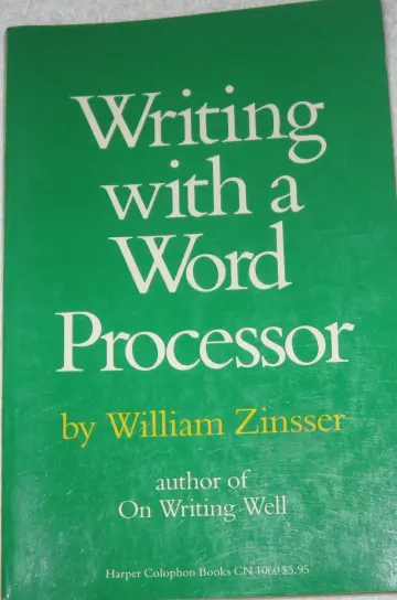 Cover of Writing with a Word Processor