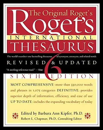 Cover of Roget's International Thesaurus, 6th Edition