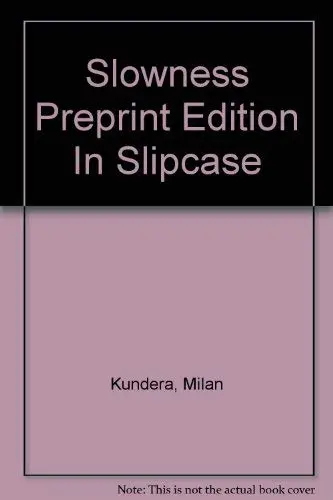Cover of Slowness Preprint Edition in Slipcase