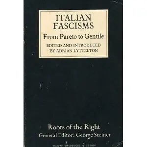 Cover of Italian fascisms from Pareto to Gentile