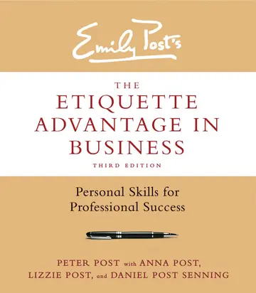 Cover of Emily Post's the Etiquette Advantage in Business