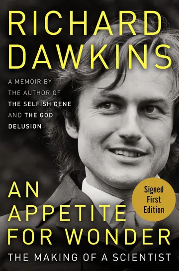 Cover of Richard Dawkins an Appetite for Wonder Signed First Edition Hardcover 2013