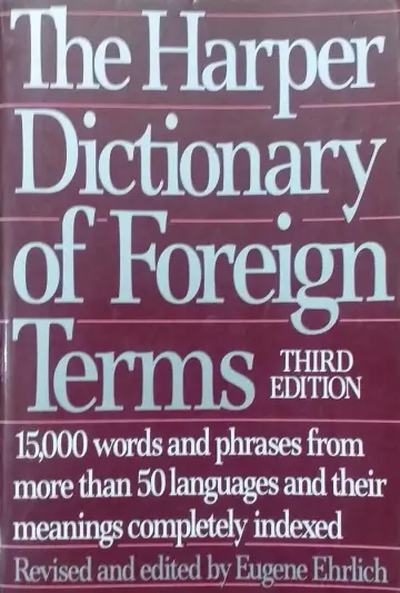 Cover of Harper Dictionary of Foreign Terms