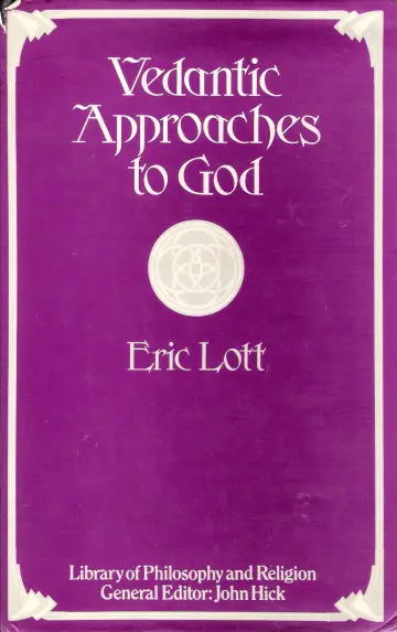 Cover of Vedantic Approaches to God