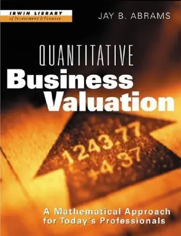 Cover of Quantitative Business Valuation