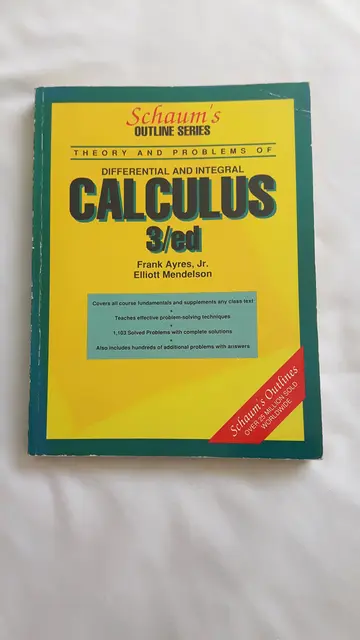 Cover of Schaum's Outline of Calculus