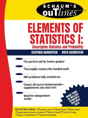 Cover of Schaum's Outline of Elements of Statistics I