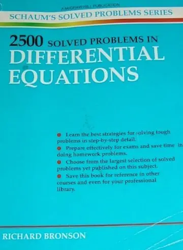 Cover of 2500 Solved Problems in Differential Equations
