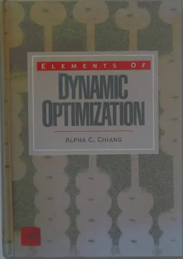 Cover of Elements of Dynamic Optimization