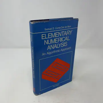 Cover of Elementary Numerical Analysis